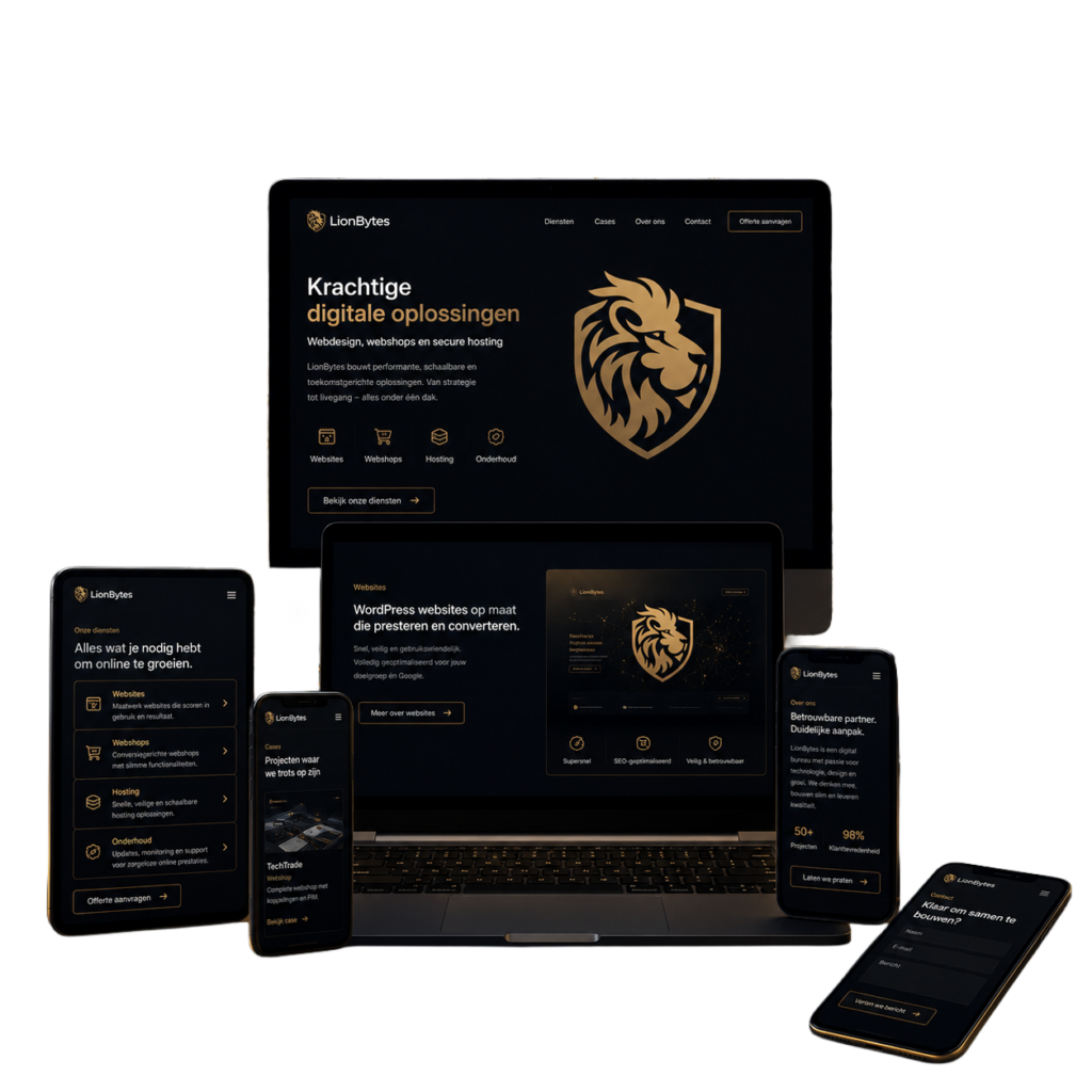 Webdesign en Hosting op maat | Lionbytes